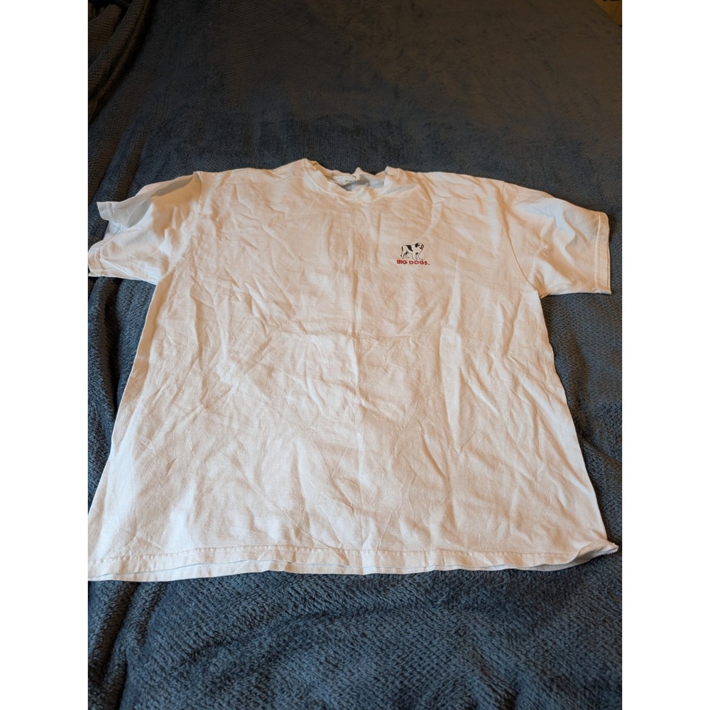Vintage Y2K Big Dogs Golf ‎ T Shirt White size XL
